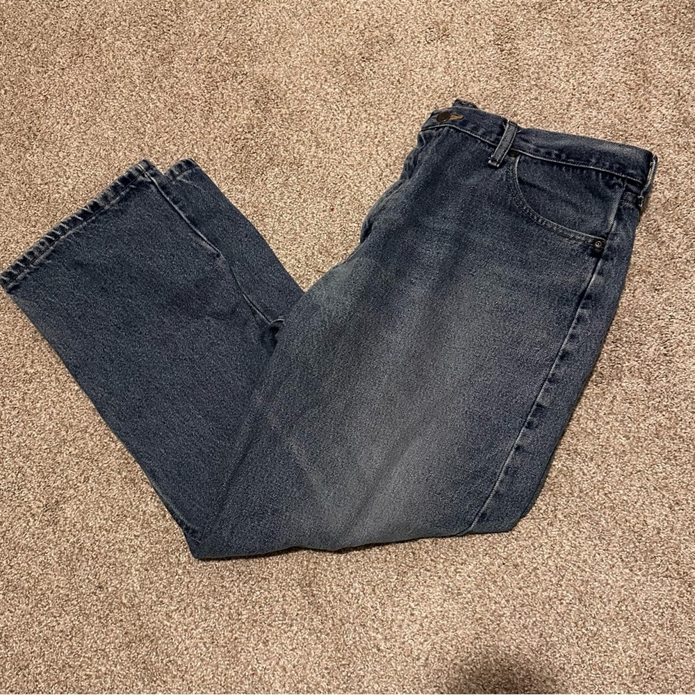 Wrangler Men's Dark Blue Relaxed Jeans